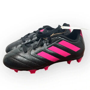 Adidas Goletto VII FG J Youth Soccer Cleats Black Pink Size 10.5K